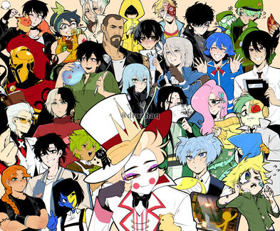 Flat Colors - multiple characters